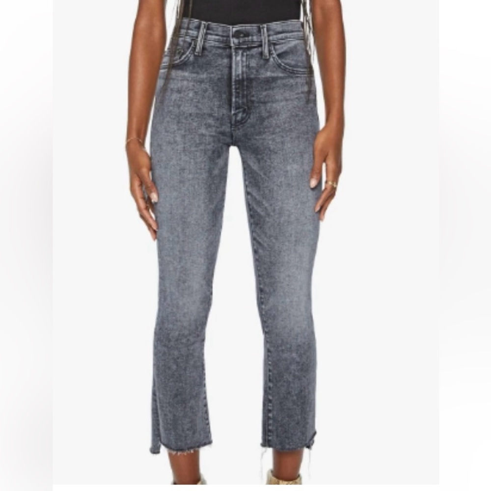 Mother The Insider Crop Step Fray in Train Stops Size 26